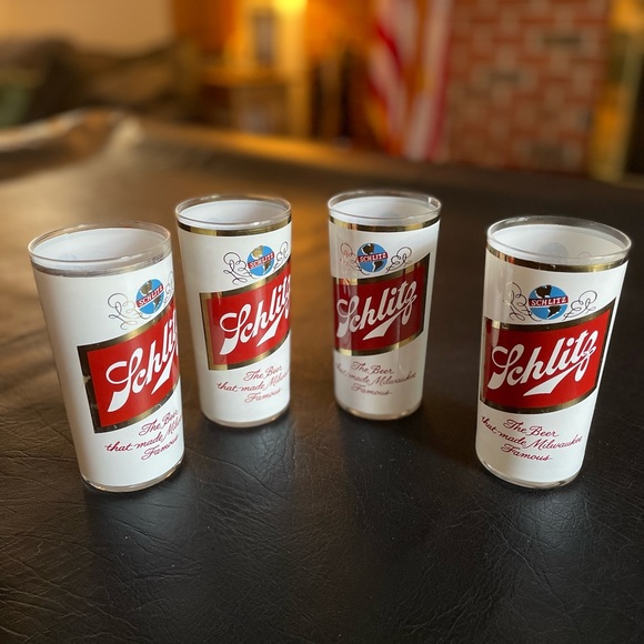 Other Vintage Schlitz Beer Glasses Poshmark